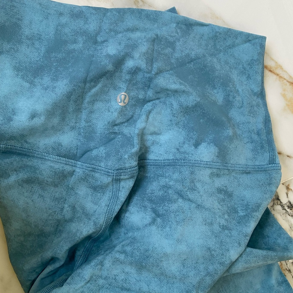 Lululemon Blue Tie-Dye Leggings